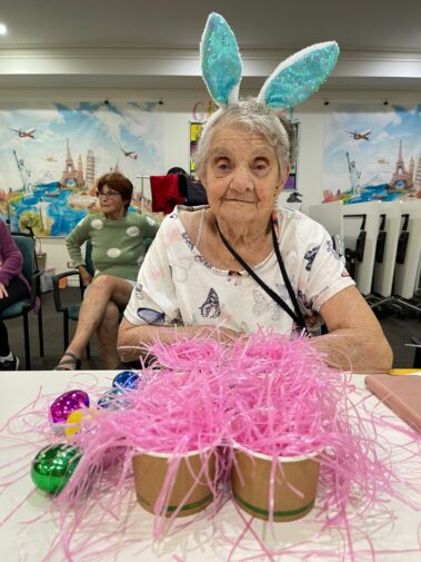 Easter celebrations at Woodford Manor aged care
